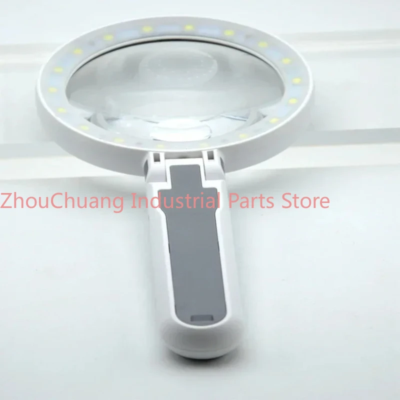 Charging high-definition 60x handheld desktop magnifying glass with light 20x