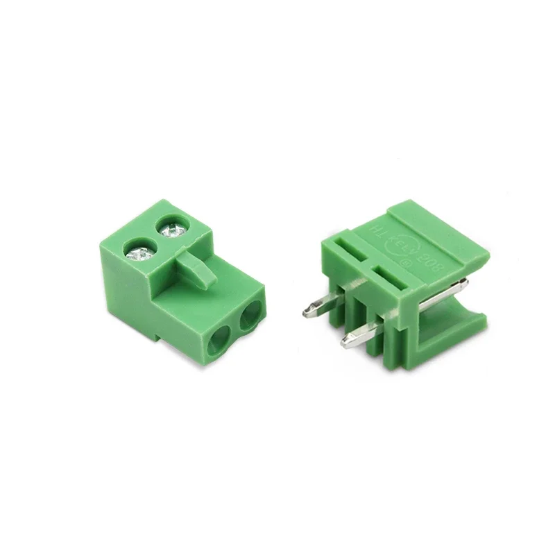 5Sets Ht5.08 5.08Mm Pitch 2/3/4/5P 6P 8P Schroef Plug-In Pcb Terminal Blok Recht/Haakse Pin Pluggable Bornier Connector