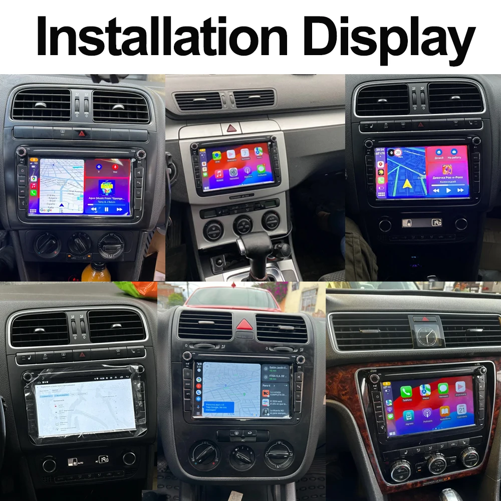 راديو سيارة 8 بوصة لسيارة VW Volkswagen Skoda Octavia Golf 5 6 Touran Passat B6 Polo Jetta Skoda Octavia SEAT CarPlay Android Auto 2Din #2