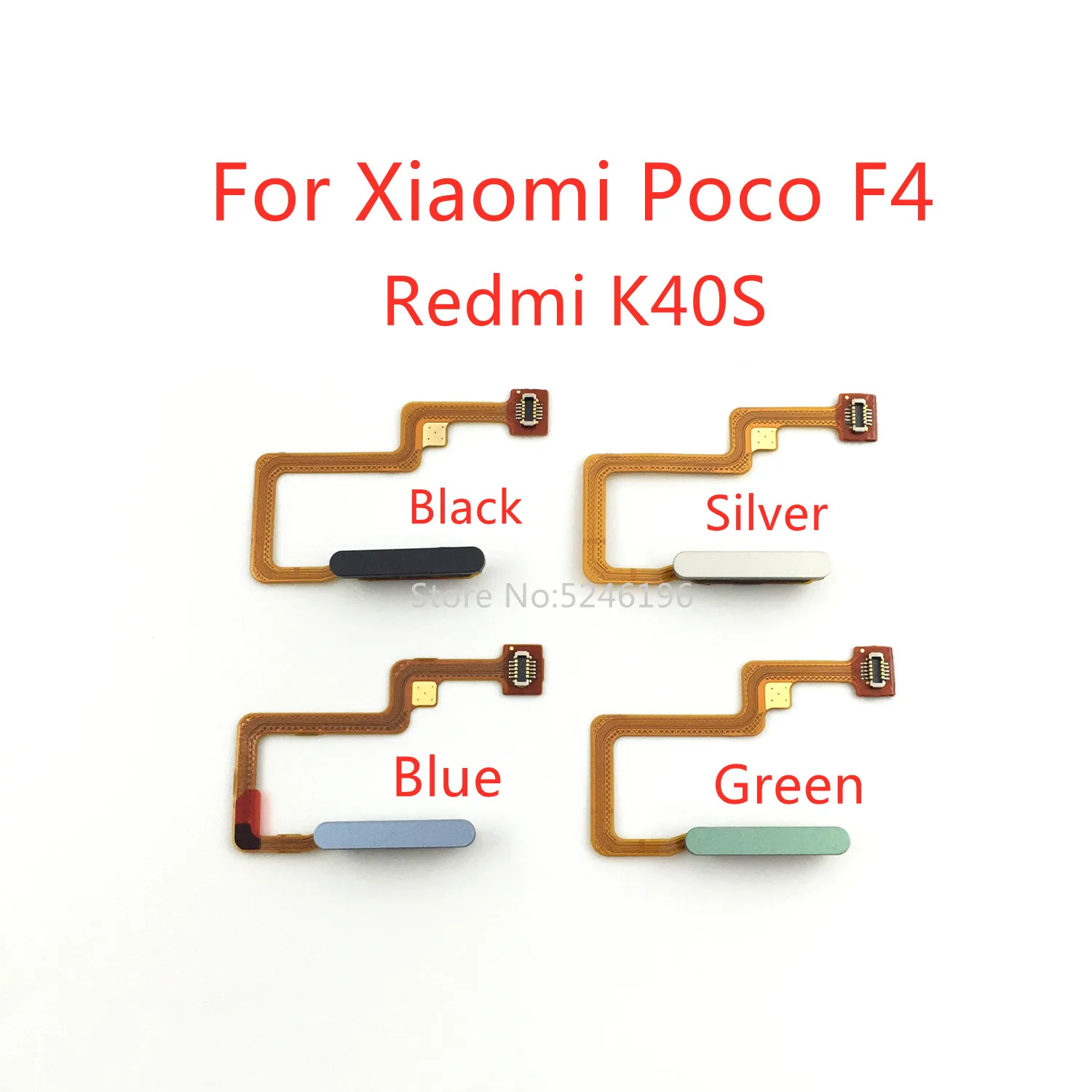 

1pcs Fingerprint Sensor Flex Cable For Xiaomi Redmi K40S For Xiaomi Poco F4 Touch ID Replace Part.