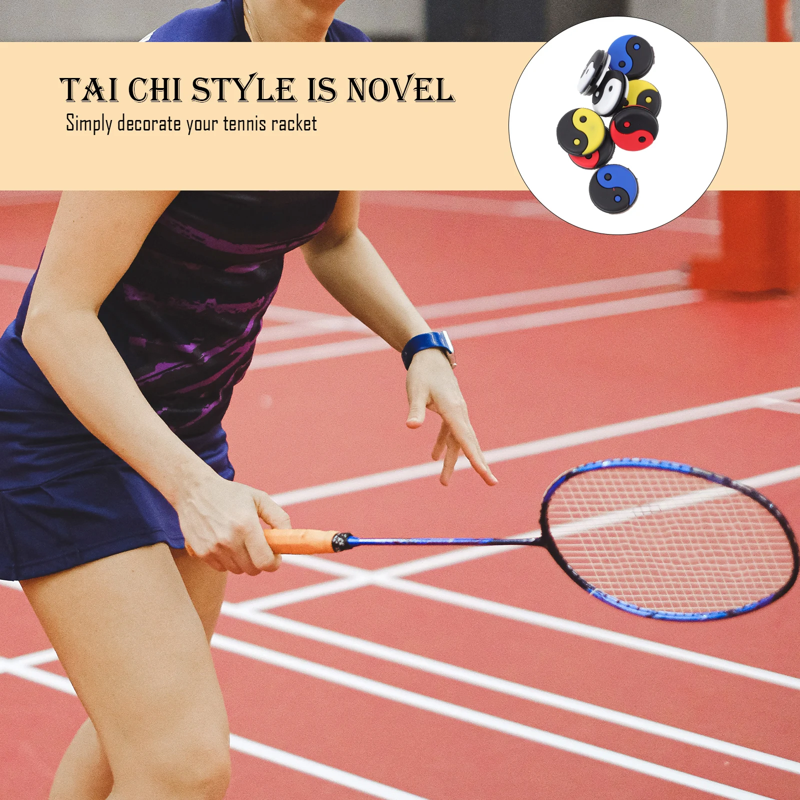 

1 set Silicone Tennis Racket Shock Absorber Vibration Dampener Soft Tensioner Sports Accessory Tennis Spare Part Shocks