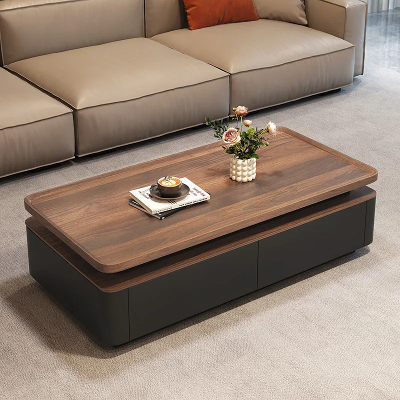 

Drawers Writing Coffee Table Moving Organizer Storage Designer Living Room Luxury Side Table Modern Couchtisch Trendy Furniture