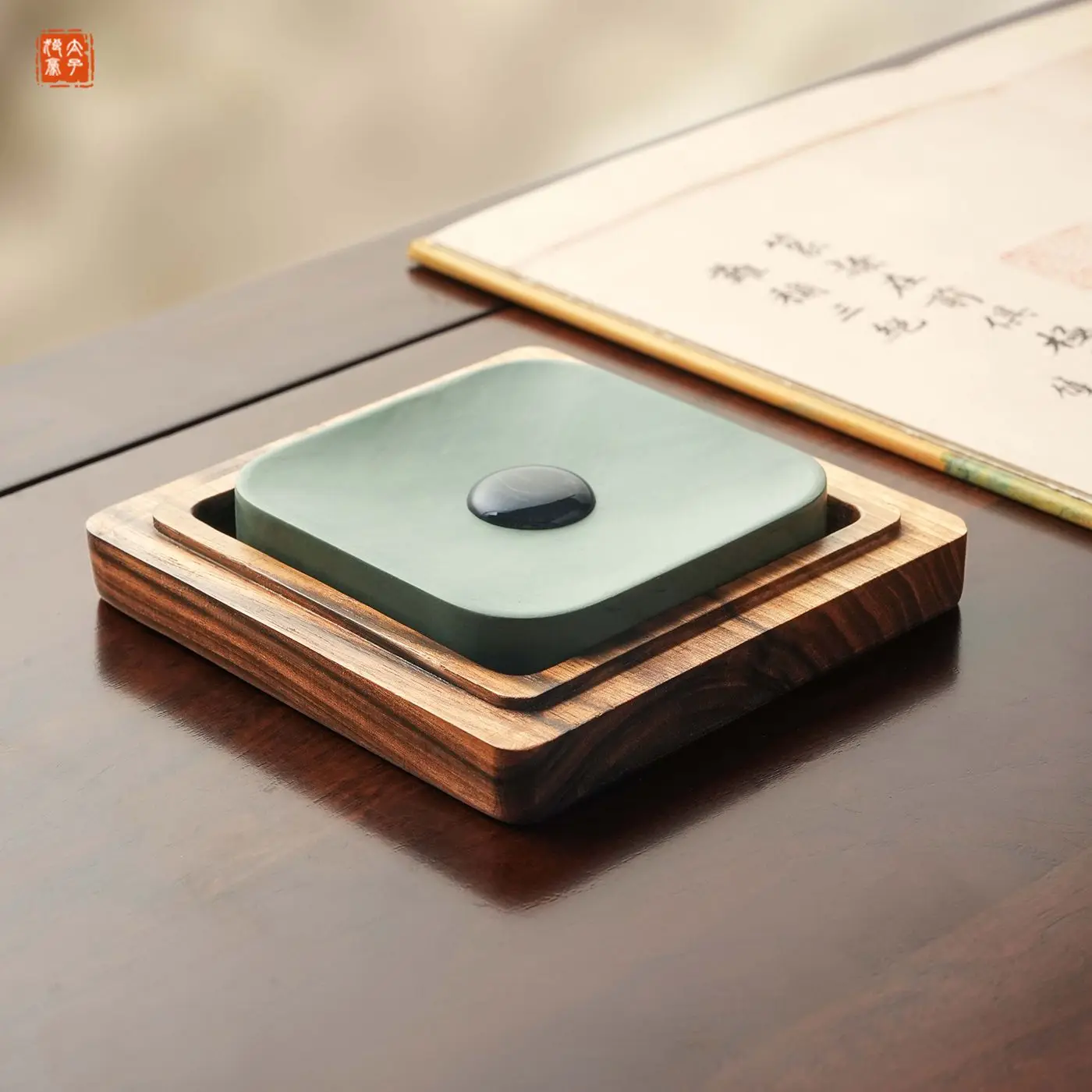 

HVV Natural Square Shallow Pool Inkstone, Tao Inkstone, специальный чернильный камень для мелкой обычной каллиграфии, кисть для начинающих