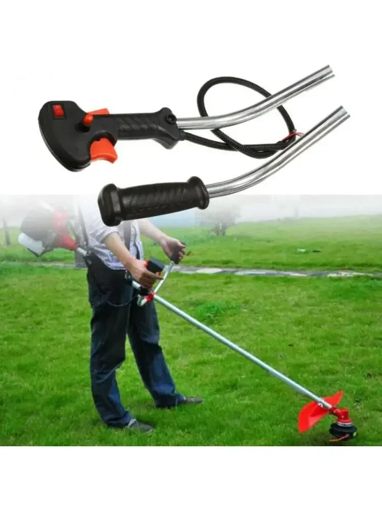 Artykuły ogrodnicze 40cm uchwyt rurowy wykaszarka trymer sterowanie uchwyt rurowy przełącznik + kabel spustowy przepustnicy do wykaszarki — zdjęcie 2