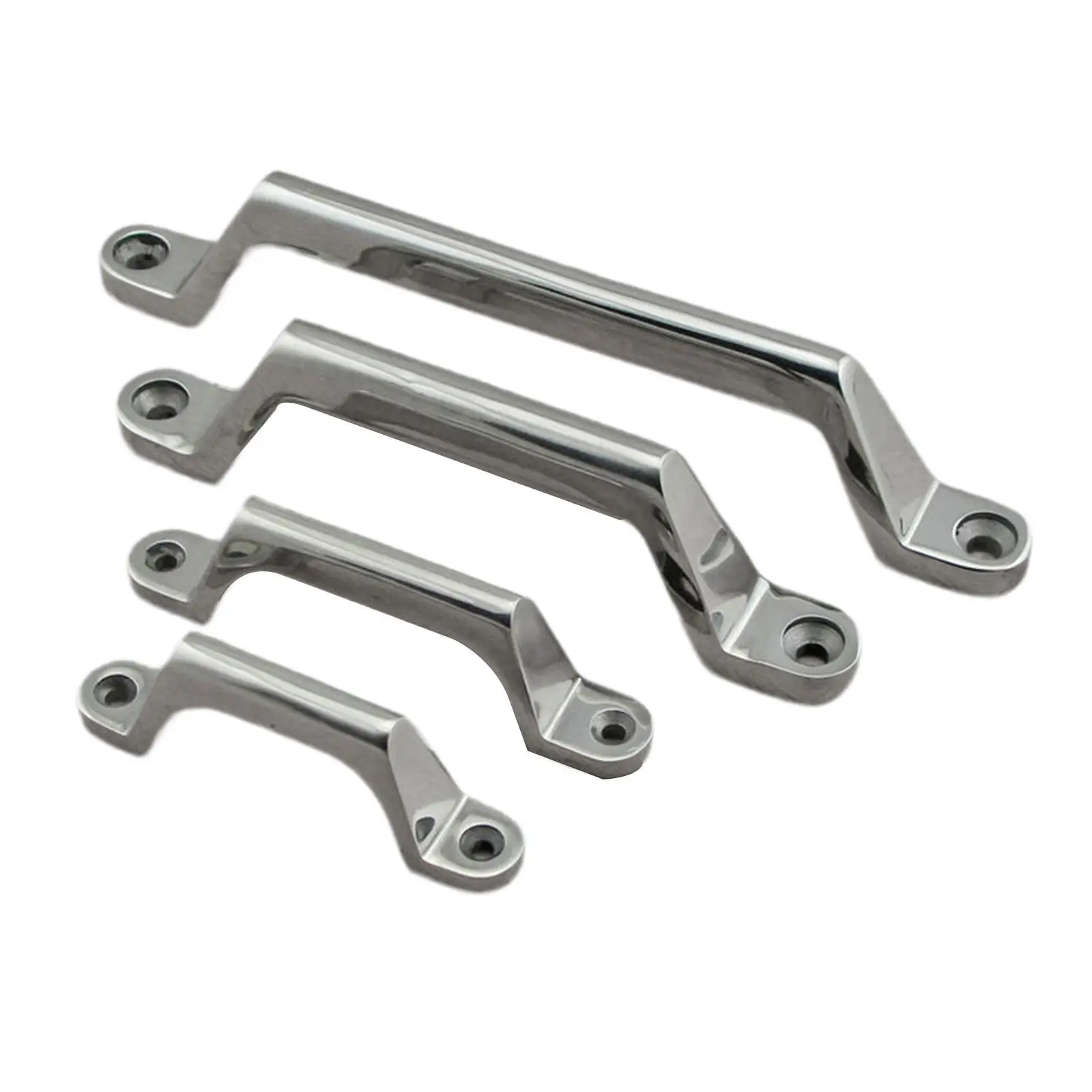 Stainless Steel Grab Handle with Two Holes Multifunctional Handrail for Camper Trailer Motorhome Shower