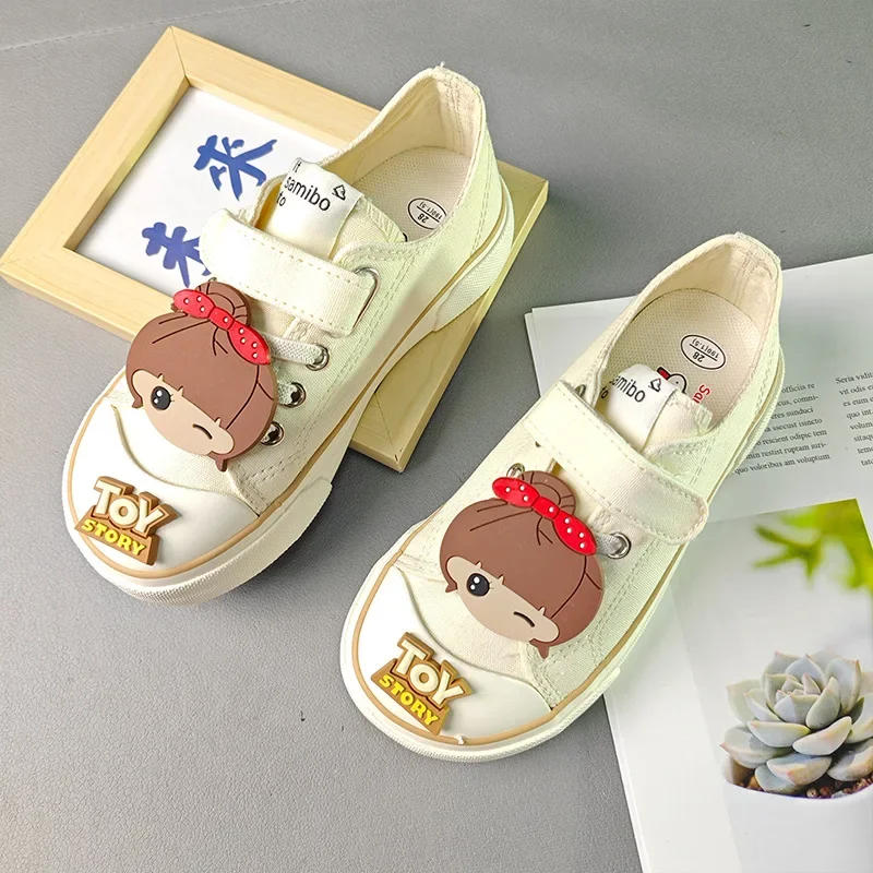 Cosplay Anime Sanrio Cinnamoroll Canvas Shoes for Girls Cute Cartoon Lotso Melody Casual Board Shoes Children's Fashion Sneakers