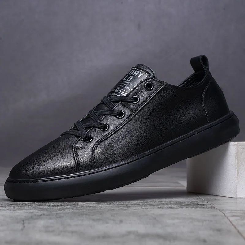 Men's Shoes Spring Fashion Simple White Shoes Breathable and Lightweight Outdoor Casual Sports Board Shoes