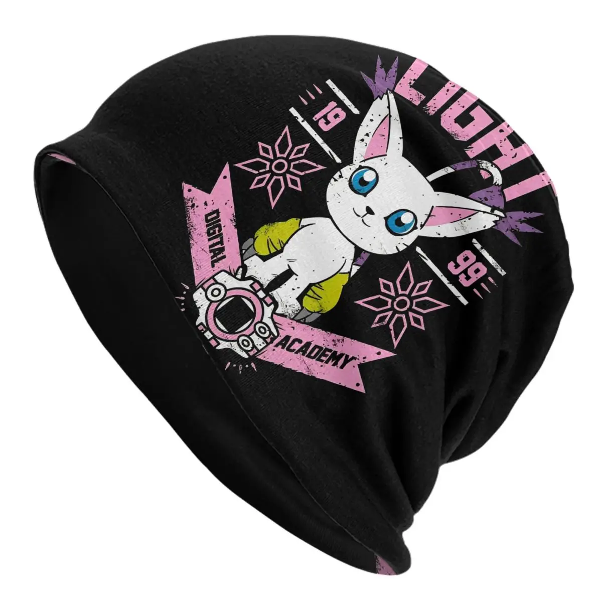 

Digital Monster Digimon Chemo Beanie Women Men Winter Headwear Beanies Skullies Caps Bonnet Knit Hat