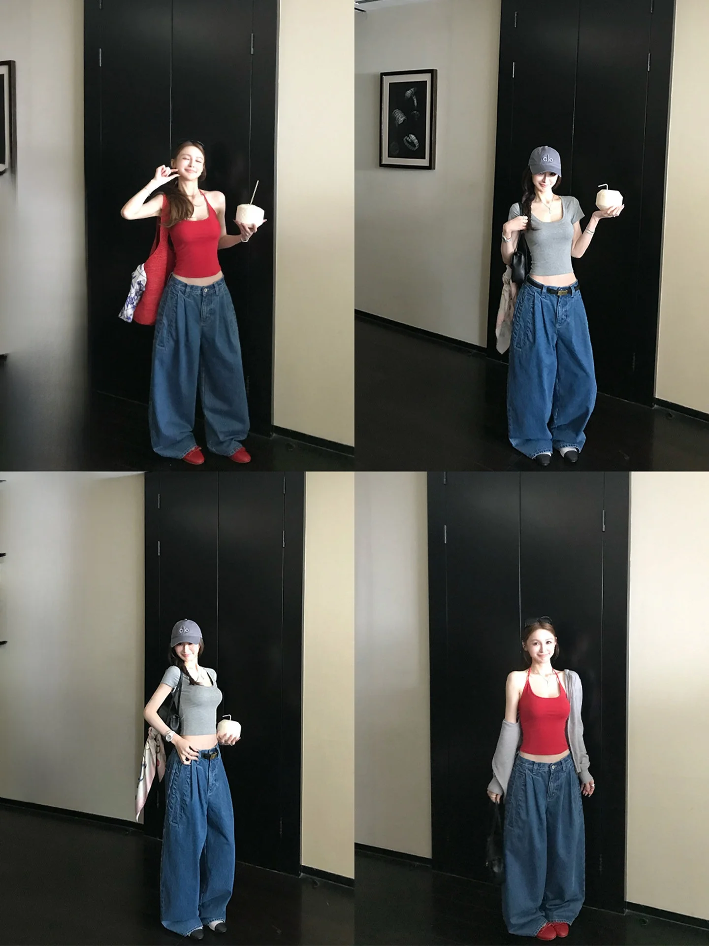 

Джинсы Skk Store Nice Weekend Private Label: ретро-модель с двойными складками, широкие, из экологичного хлопка, прямого кроя