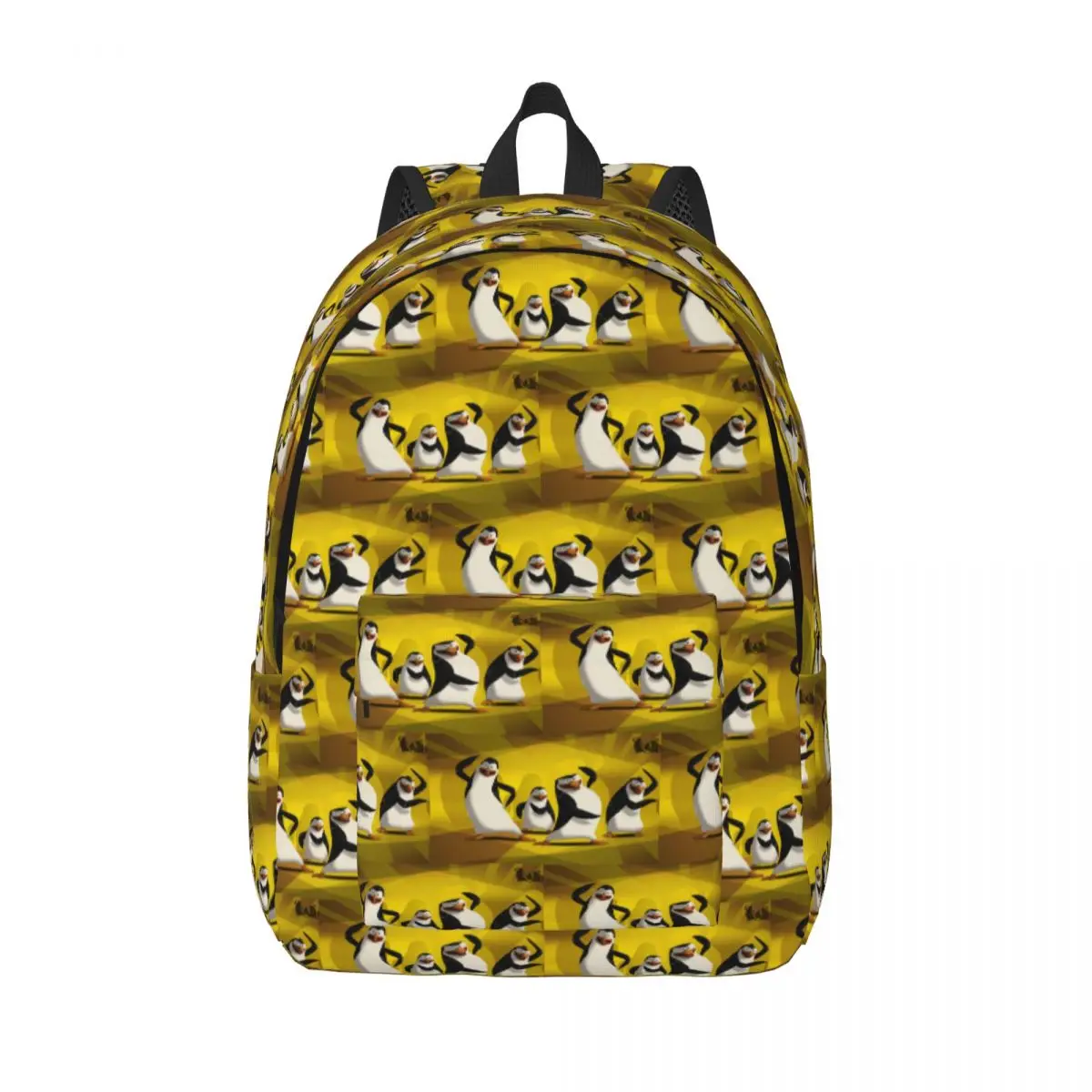 Pose Penguins Of Madagascar Student Backpack School Bag Hiking Travel Daypack for Men Women Fashion Bookbag Shoulder Bags