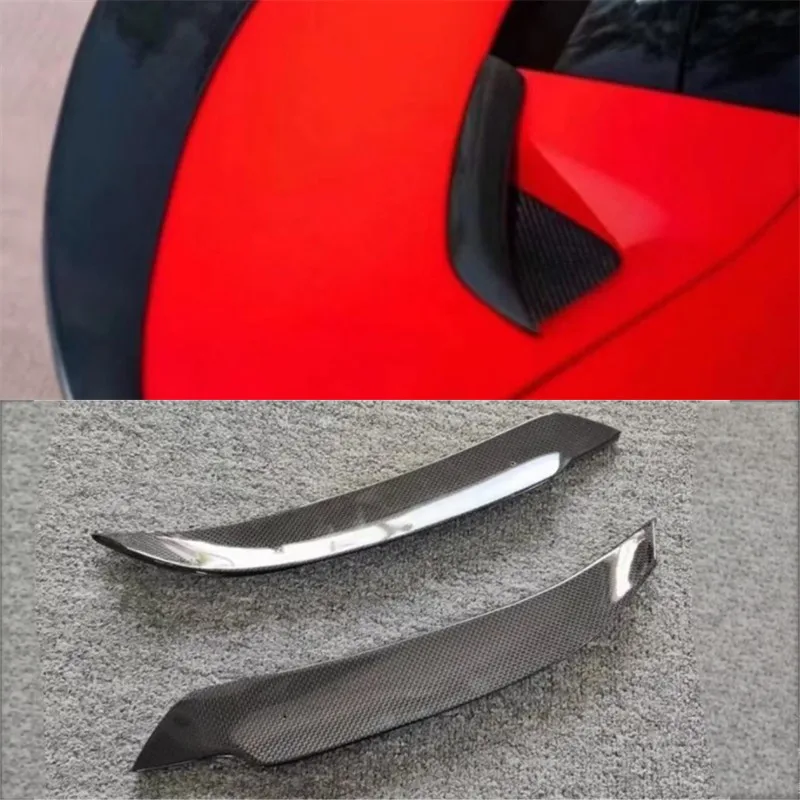 

For Ferrari F8 ReaI Carbon Fiber Tailgate Air Vent Pane Spoiler