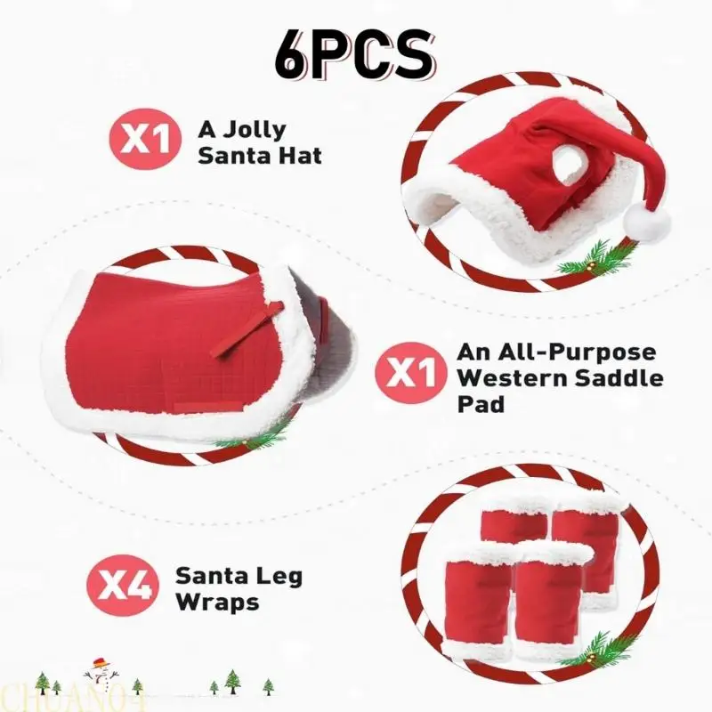 A1A2 Reißfester Weihnachts-Pferdeschutz, einfache atmungsaktive Materialien, Outdoor Ride Essential