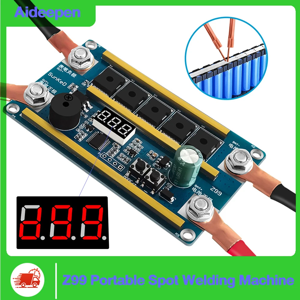 

99 передач аппарат для точечной сварки 12 В DIY комплект печатная плата 18650 литиевая батарея накопитель энергии аппарат для точечной сварки портативная пайка