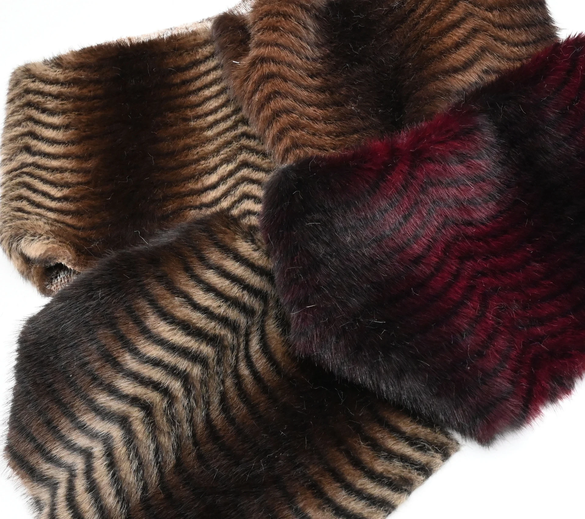 

1yard 12mm Little golden mink print water ripple mink fur fabrics for coat carpet tissu Clothing,bags,shoes,toys plush fabric