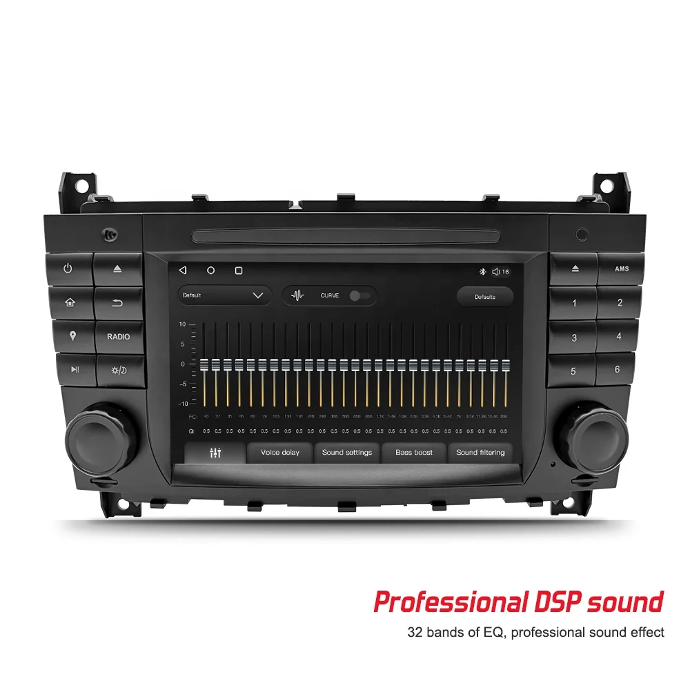 Route Android 10 Car GPS for Mercedes Benz W203 W219 with Canbus, Support Steering Wheel Control Car Radio