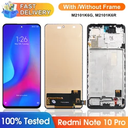 Display Screen for Xiaomi Redmi Note 10 Pro M2101K6G M2101K6R Lcd Display Digital Touch Screen for Redmi Note 10 Pro Replacement