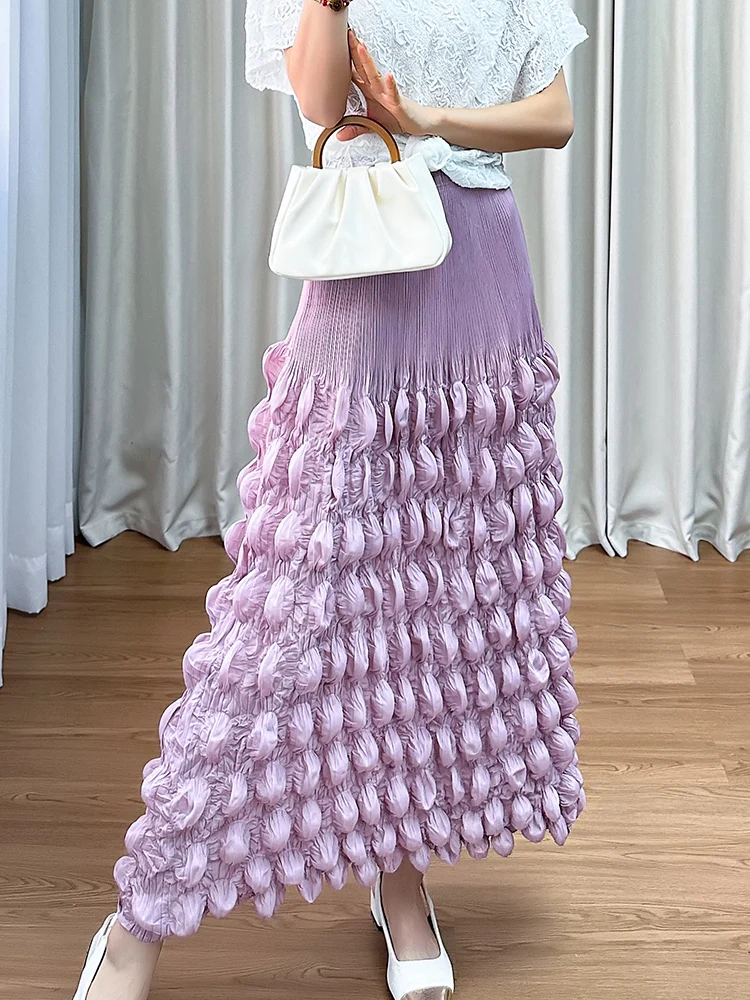 

Модная приталенная юбка А-силуэта с плиссировкой, однотонная, с высокой талией, простой стиль, из полиэстера, женская одежда для повседневной носки