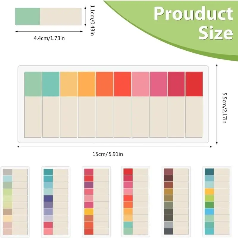 D08B 6 pestañas índice pcs notas más pegajosas estéticas notas simples simples notas más pegajosas