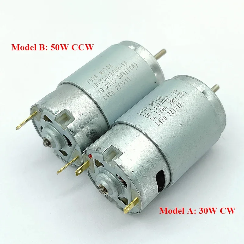 RS-395 Micro 28mm High Speed Electric Motor Carbon Brush DC 12V 14.4V 16.2V 18V 24V for DIY Hobby Toy Drilling Machine Tools - view 5
