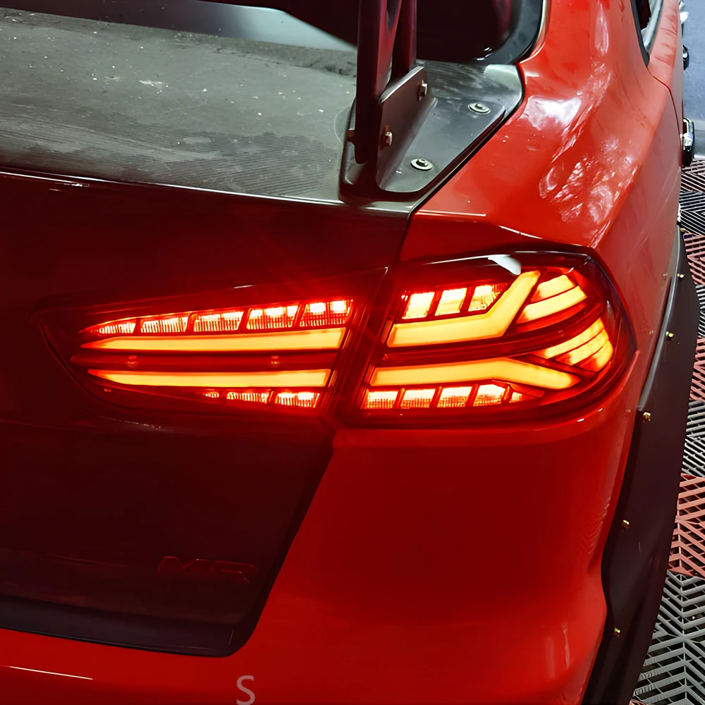 

Для Mitsubishi Lancer 2010-2016 светодиодные задние фонари автомобиля в сборе, обновленное высокое качество, мигающий свет, аксессуары для заднего стоп-сигнала