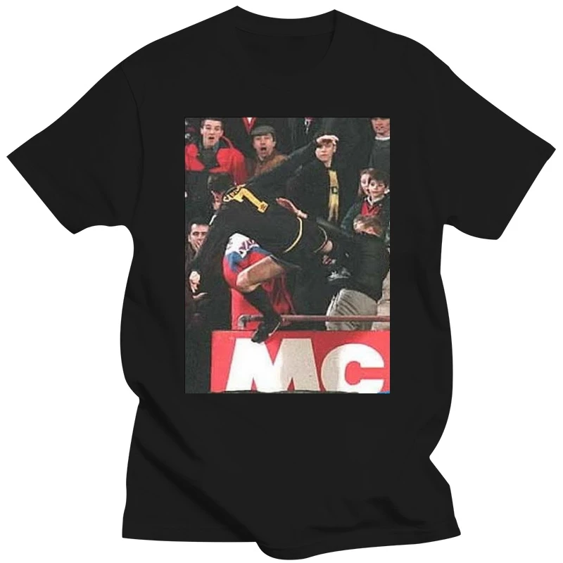 Men t shirt Short sleeve eric cantona kung fu print Unisex T Shirt Women t-shirt tee tops