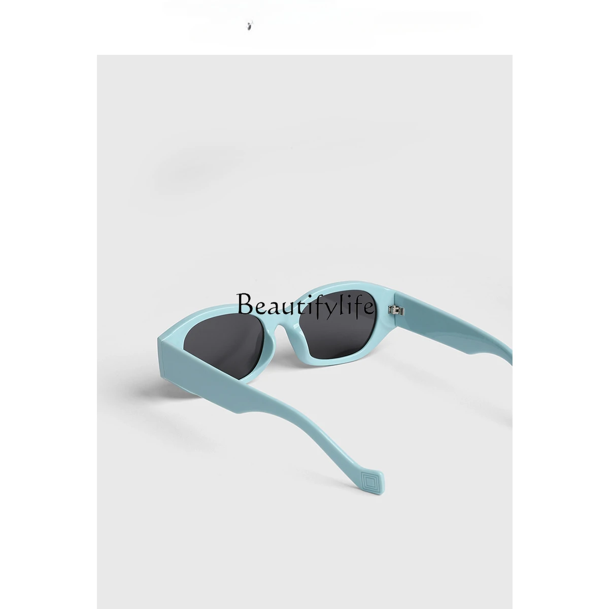 Sky Blue Oval UV400 Sun-Resistant Sunglasses UV Protection Sun Glasses