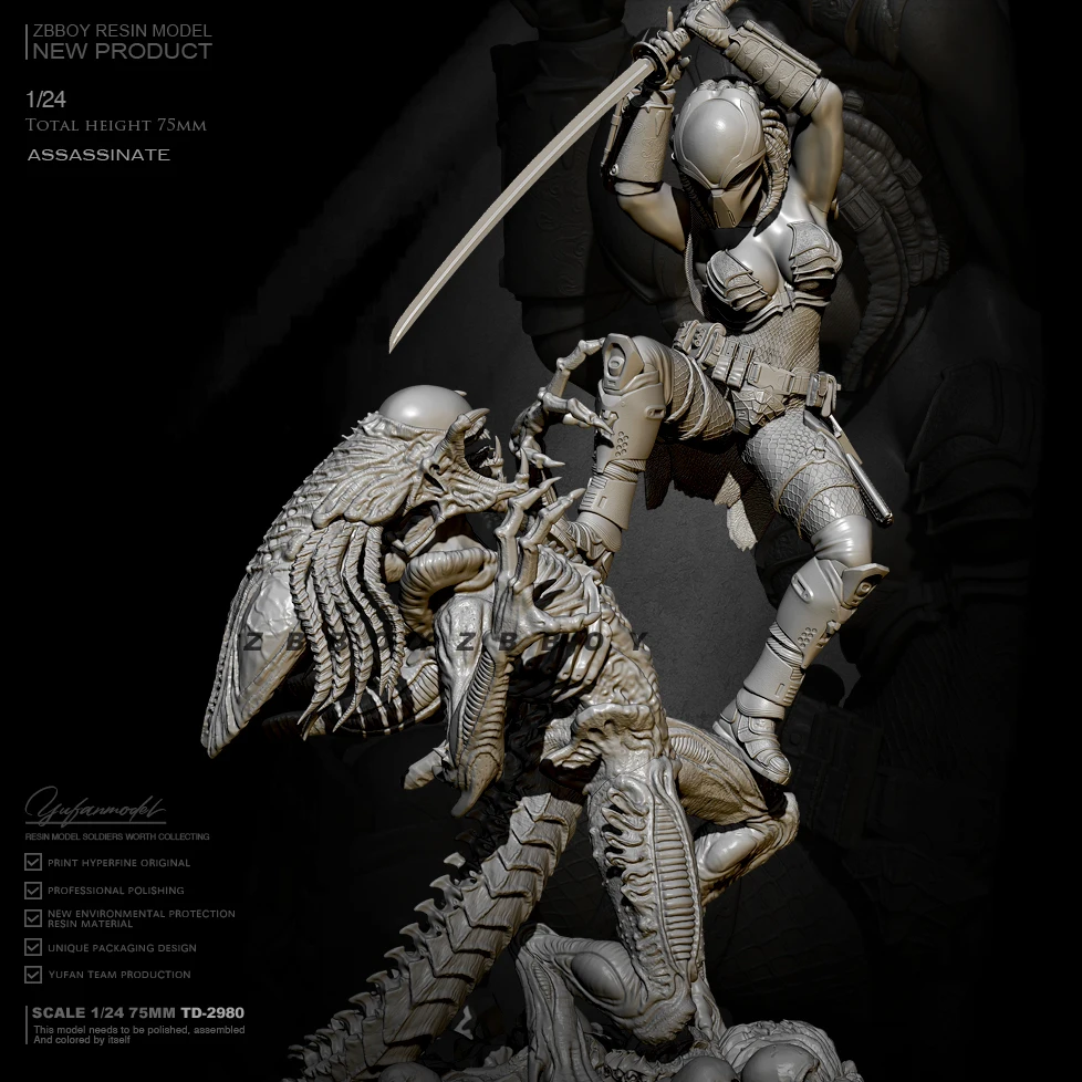 1/24 Resin model kits resin figure DIY toy Resin soldier self-assembled (Limited Special)TD-2980