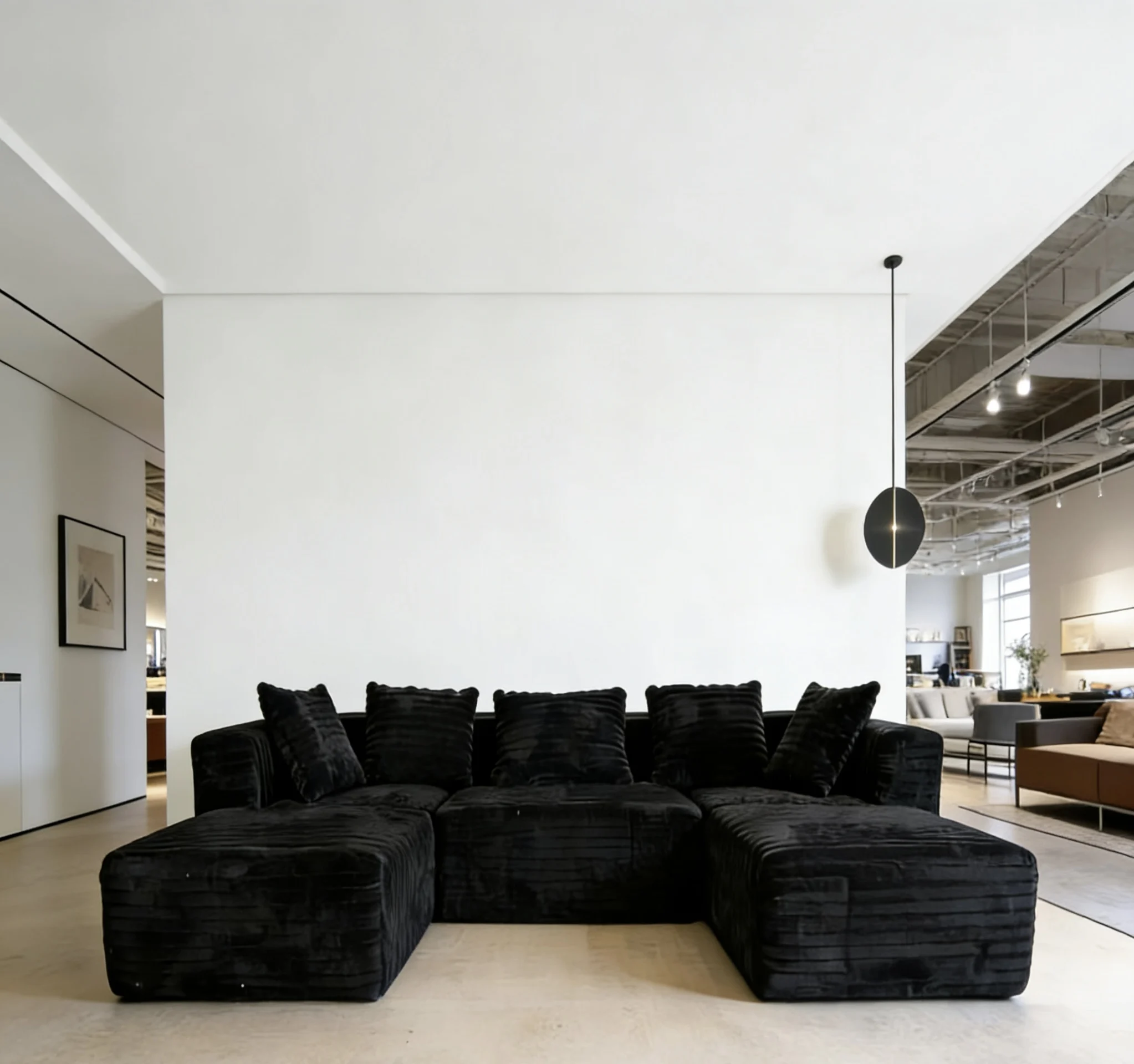 Wholesale Soft Fabric Pure Sponge Compression Square Sofa For Hotel Villa Vacuum Compression Packaging Restaurant Sofa Set
