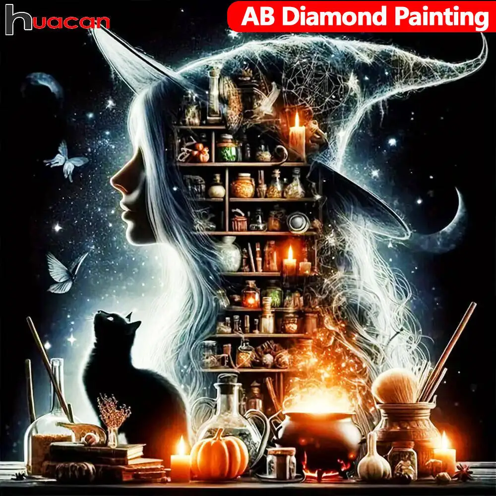 Huacan Diamant Malerei Tier Hund Neuheiten Diamant Mosaik Cartoon Mirroe Kunst Wohnkultur Diy Geschenk Strass Bilder