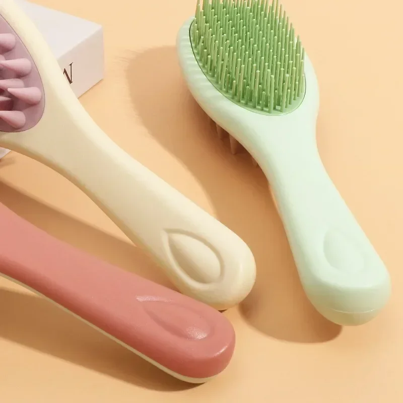 Silicone Shampoo Brush Scalp Massage Brush Head Washing Comb two-sided Hair Massager Bath Brush Body Scrubber Hair Accessories