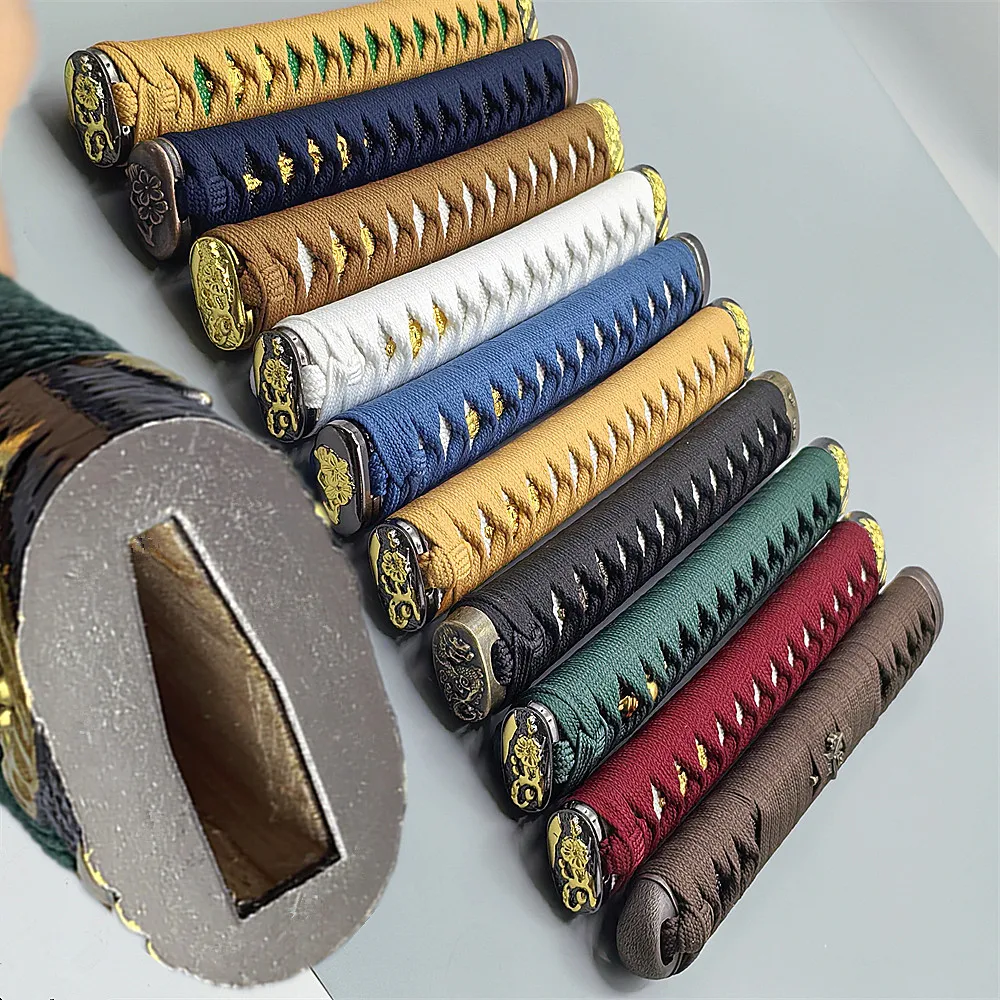 

Japanese Samurai Sword Kirsite 26cm Tsuka Handle Katana Wakizashi Tanto DIY Fittings