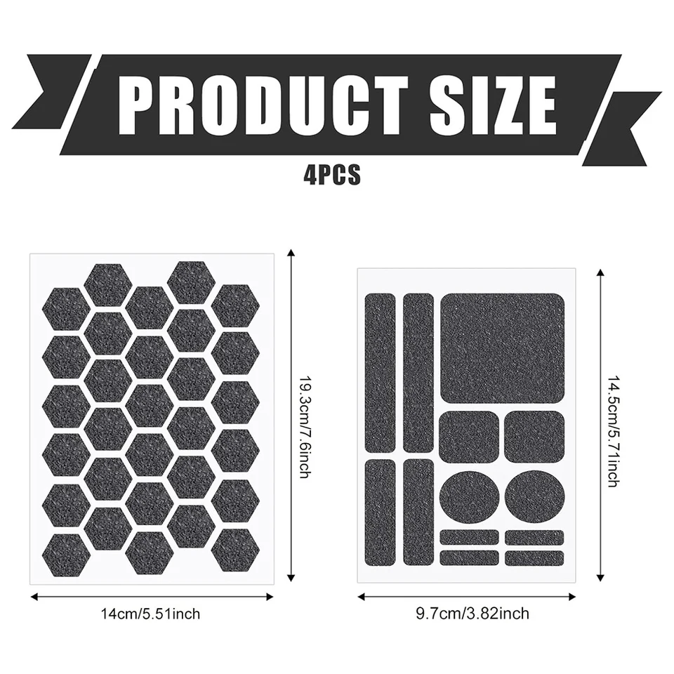 4 Stuks Telefoongriptape – Transparante Antislipstickers, Zweetabsorberend, Zelfklevend, Voor Telefoon, Muis, Gamecontroller En Meer