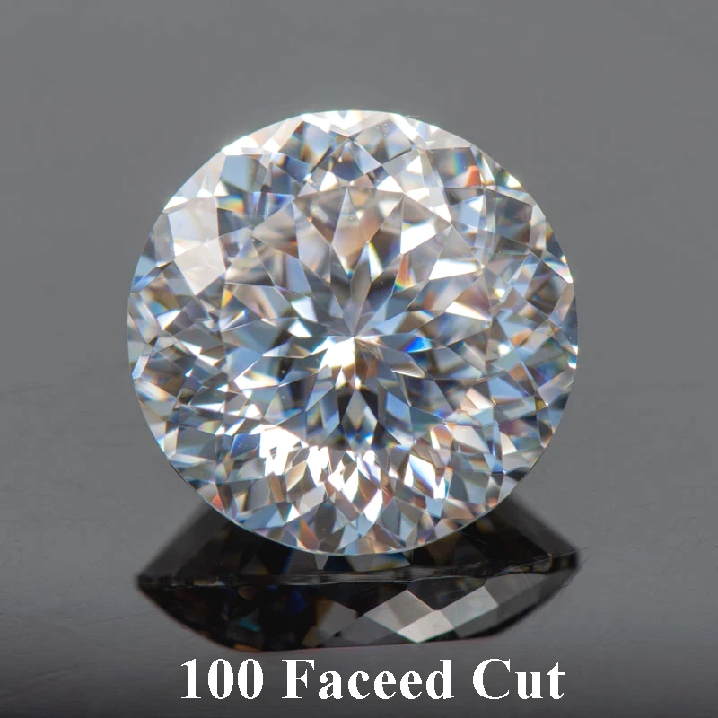 

Wholesale Moissanite Loose 100 Faceed Cut 0.5-5.0ct Gemstones D Color for Charms Jewelry Making Materials With GRA Certificate