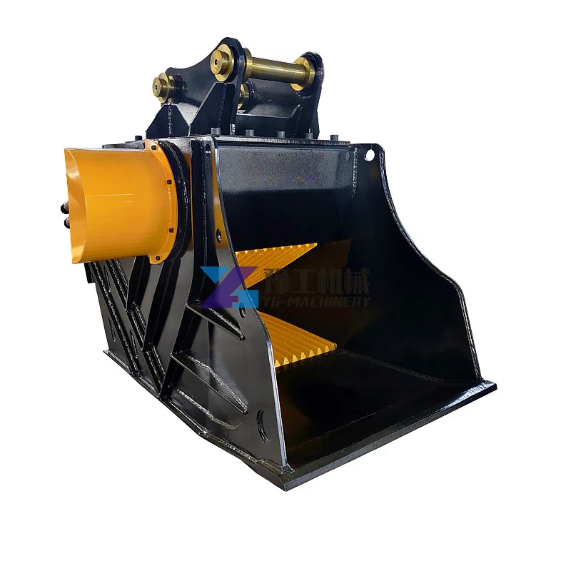 Yugong New Design Hydraulic Crusher Bucket for Concrete Rock Stone Crushing Suit 21ton To 30ton Excavator