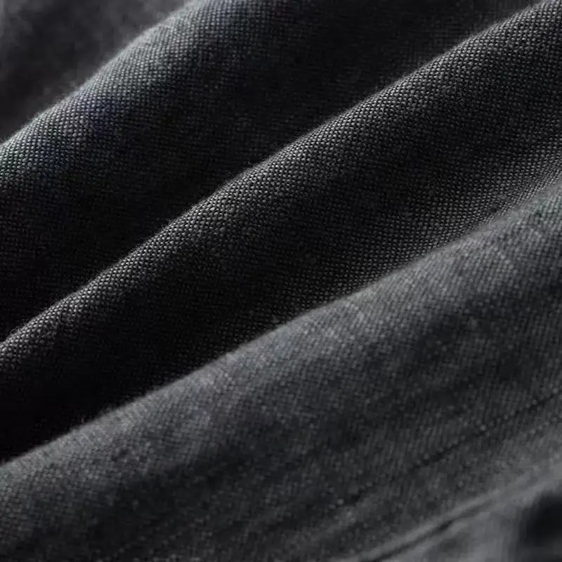 2025 Summer New Men's Linen Casual Suit Coat Solid Color Lightweight Breathable Luxury Cotton Hemp Top 100% Linen Fabric