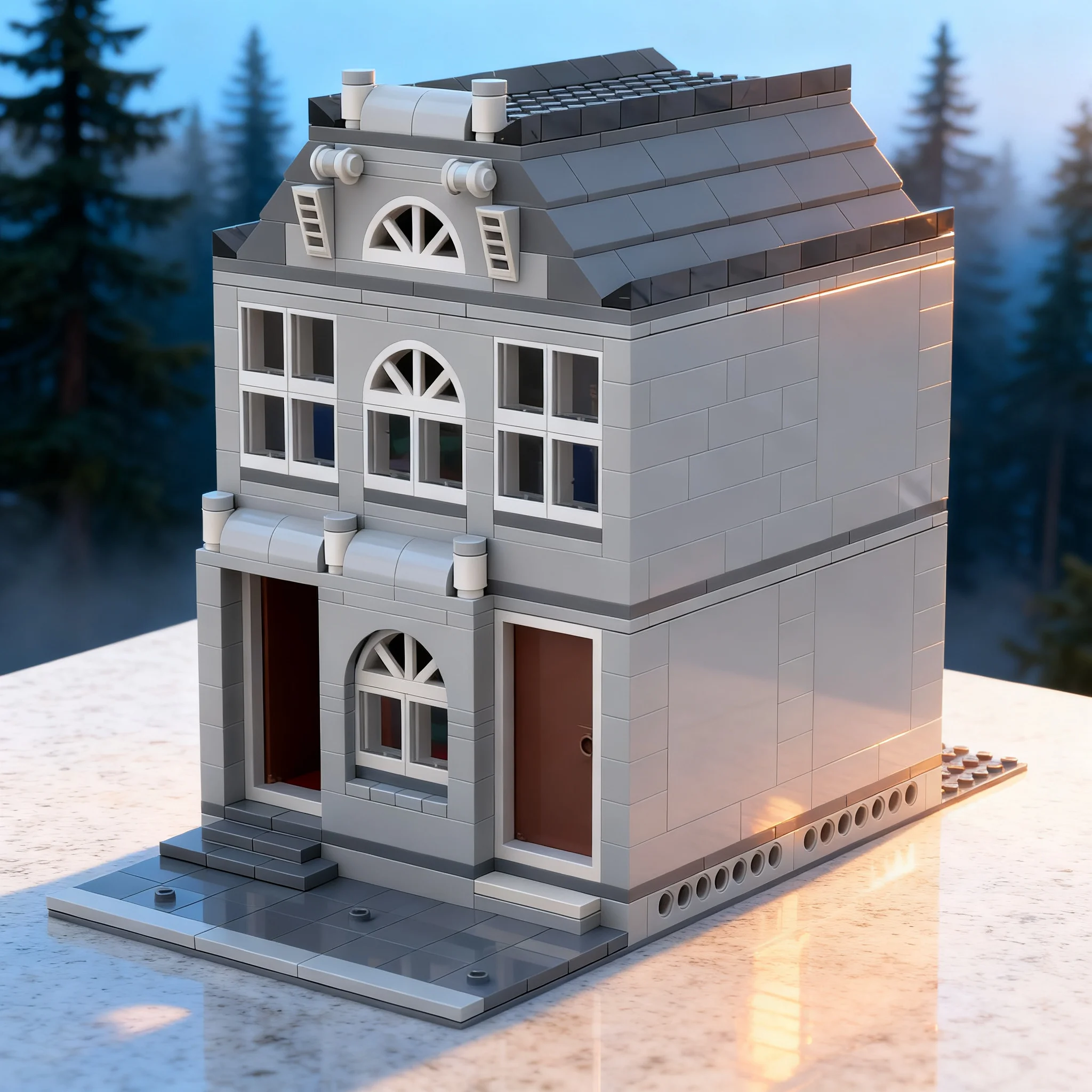 774pcs MOC Wine Shop Apartment Modular Buildings Model Building Blocks Construction Toy Christmas Gifts Collection Idea Display