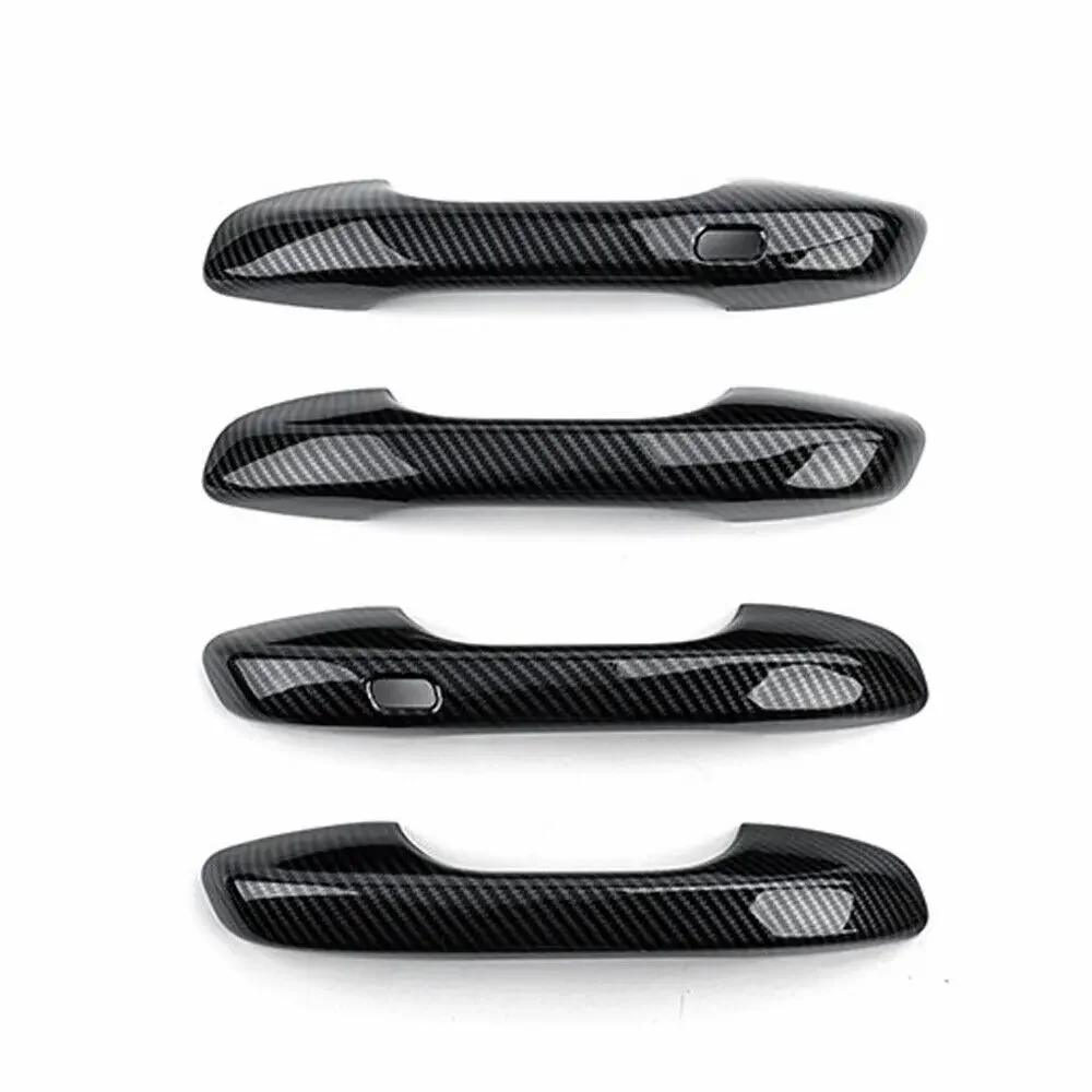 For Kia Sorento MQ4 2020 2021 2022 2023 Car Carbon Fiber Exterior Door Handle Bowl Moulding Cover Trim Sticker Decor Accessories