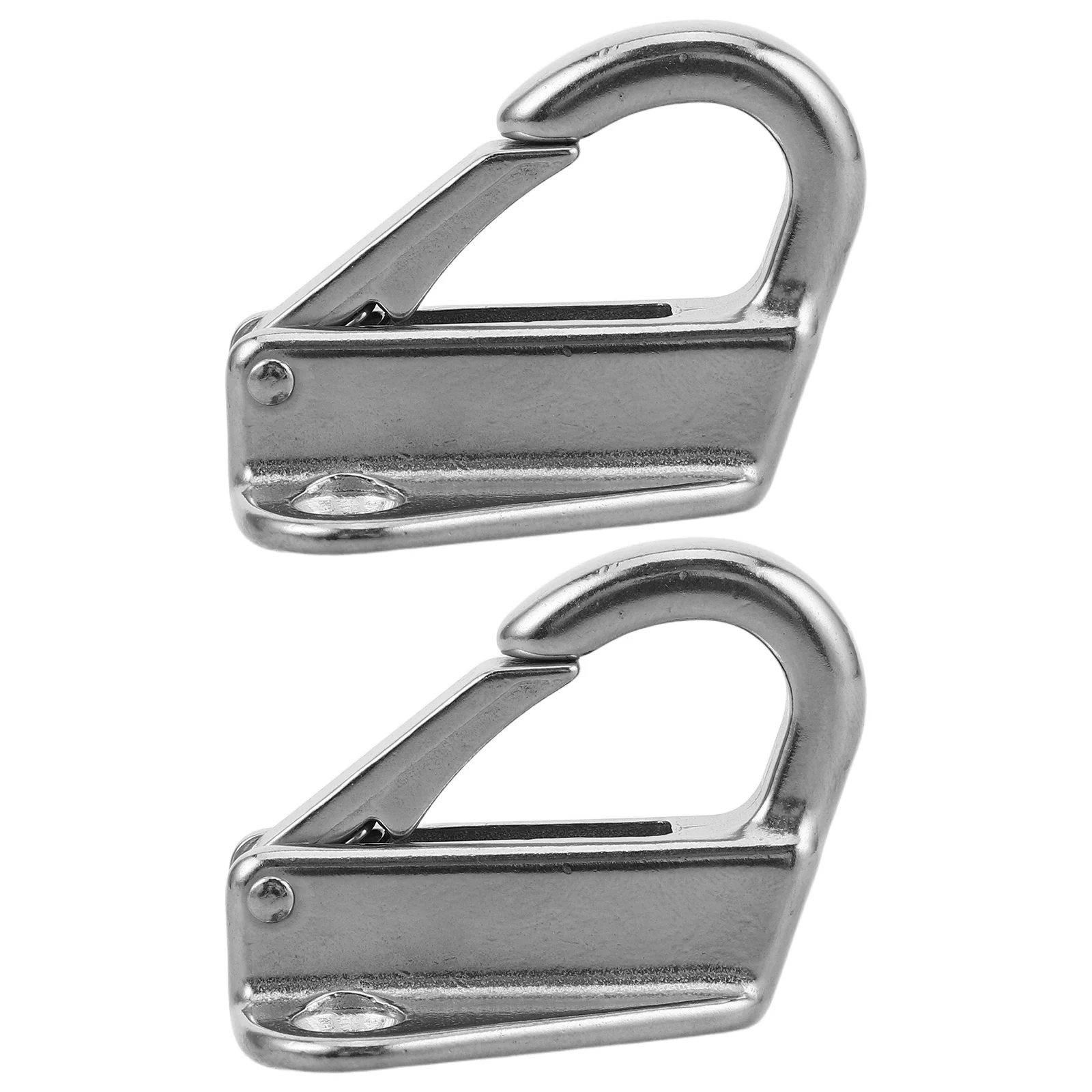 

2 set Marine Hooks Stainless Steel Spring Snap Hooks Boat Rope Hardware Industrial Accessories Screw Link Hook