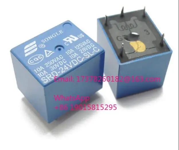 

HOT NEW 24V relay SRD-24VDC-SL-C SRD24VDCSLC SRD-24VDC 24VDC DC24V 24V 10A 250VAC SONGLE DIP5