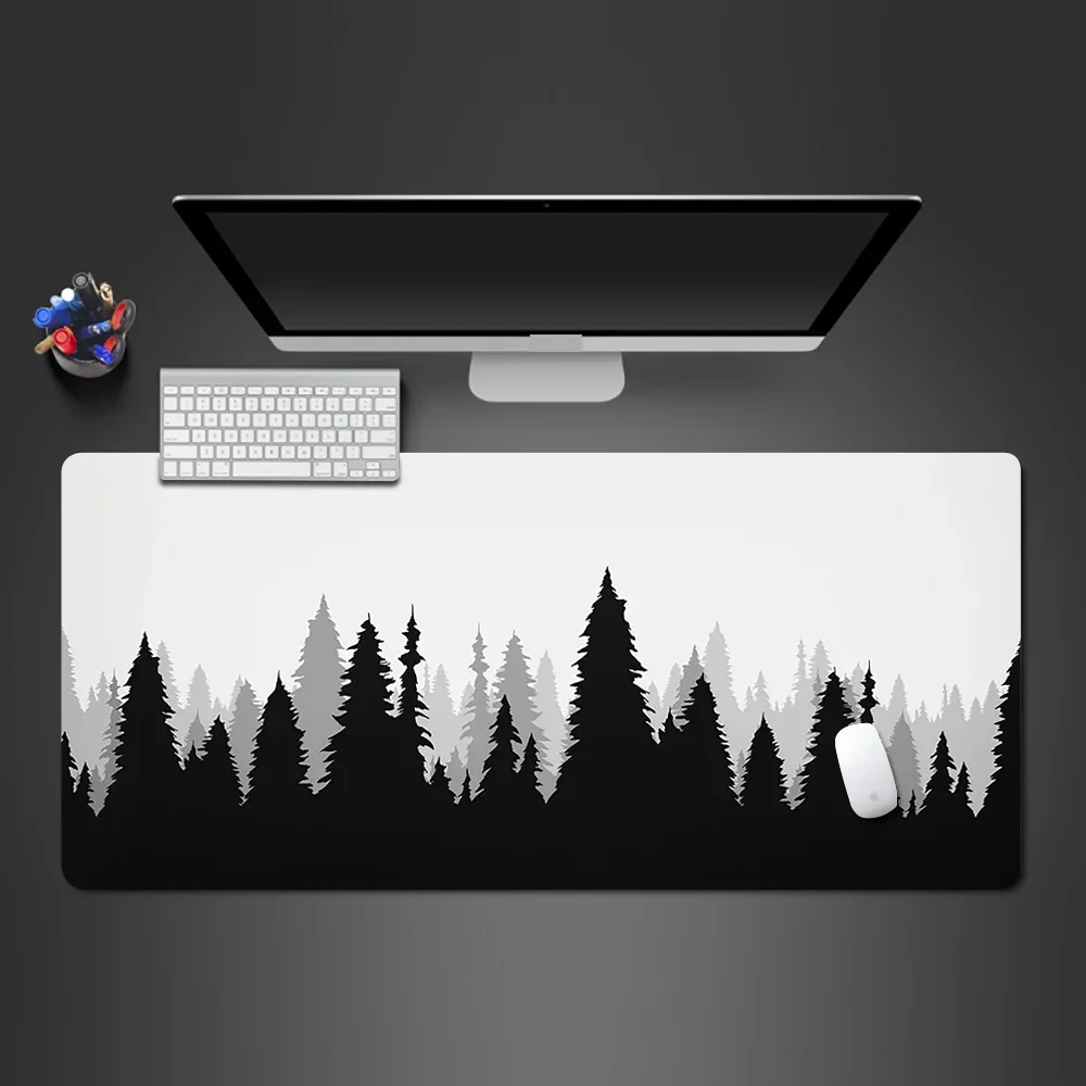 Large game mouse pad length 400x900x3mm 500x1000x3mm large table mat black and white wind monster Doomsday head rubber table mat