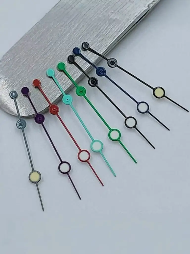 Reloj de 12,5 mm con segundero individual y manecillas luminiscentes multicolores, adecuado para el movimiento NH35, NH36, 7S26, 7S36, 4R35, 4R36