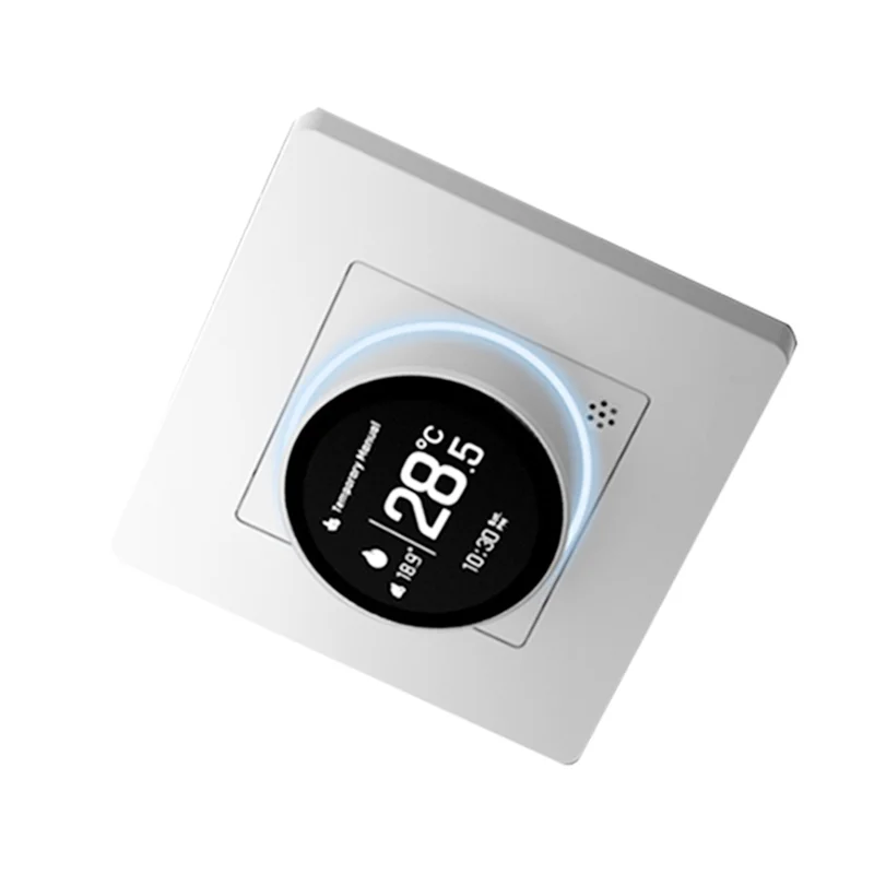 

B23B Tuya Zigbee Smart Knob Термостат с Alexa Google Решение для контроля температуры Белый