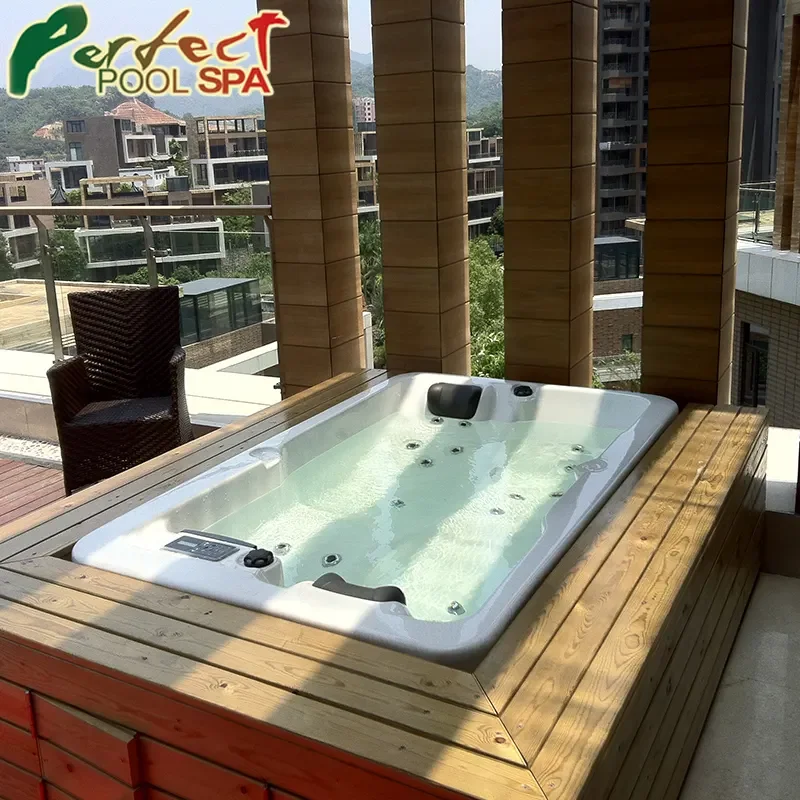 Whirlpool BathPerfect Couple 2 People Factory Price Hot Tub Outdoor Water Treatment Pool Spa Mini Bathtub With Heater
