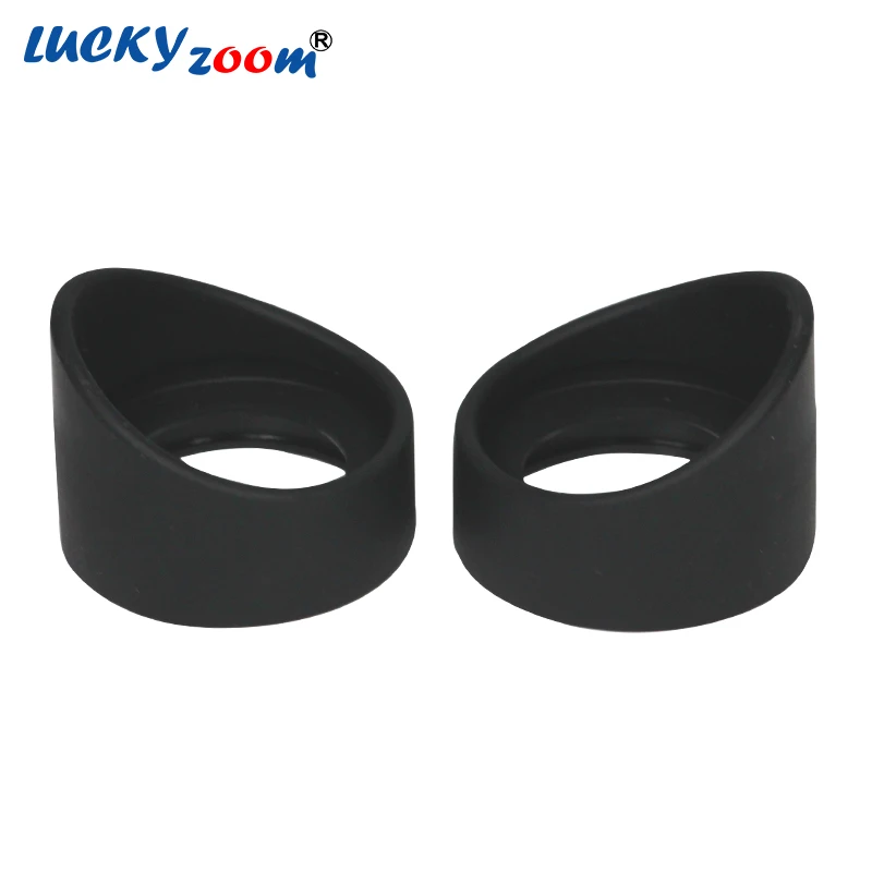 2Pcs Rubber Microscope Eyecups Black Ocular Cover Guards for Binocular Trinocular Microscopio Portable Eye Protection Eyeshield