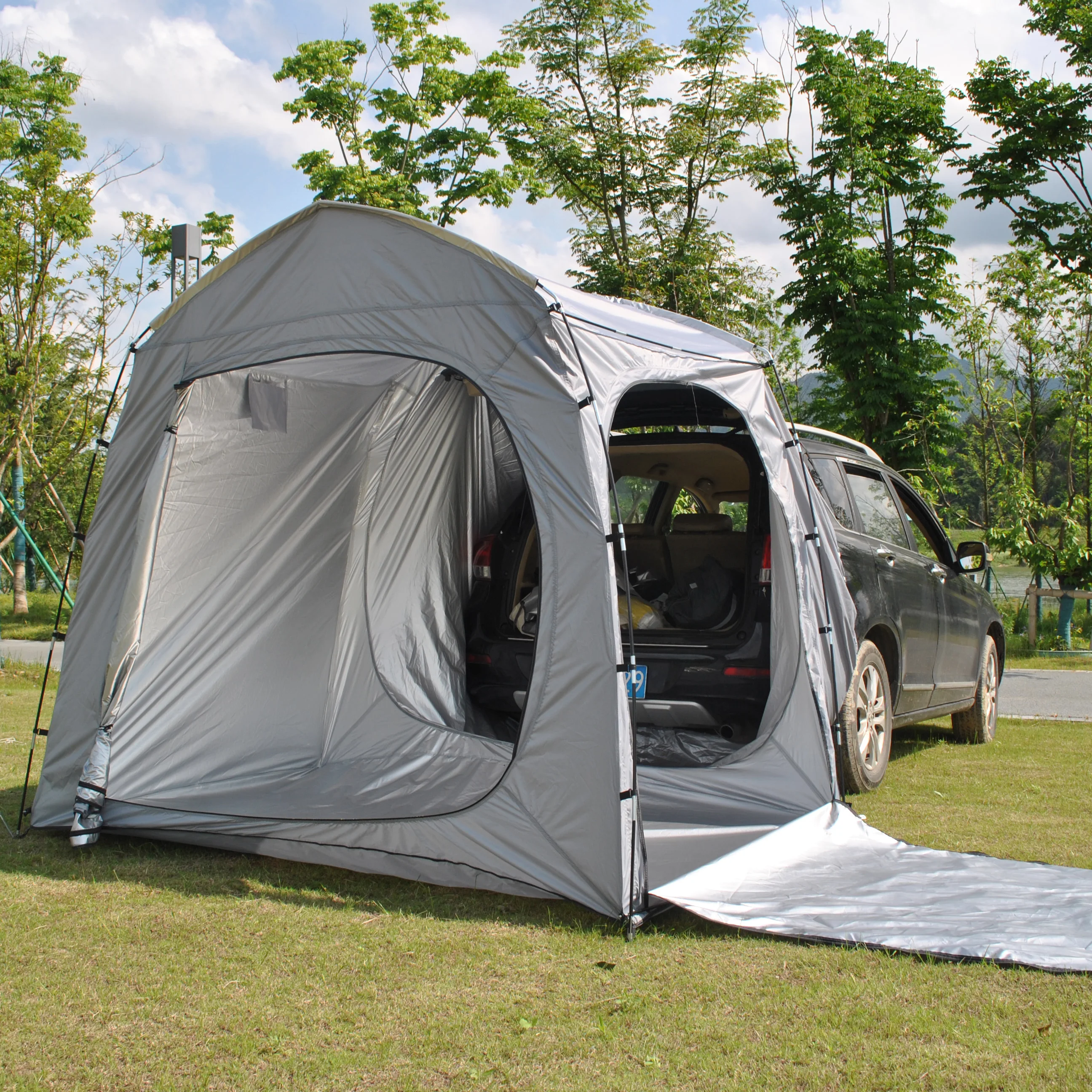 Newest SUV Car Tent, Tailgate Shade Awning Tent for Camping, Vehicle SUV Tent Car Rear tent,Trunk bed tent,Car Tailgate Tent