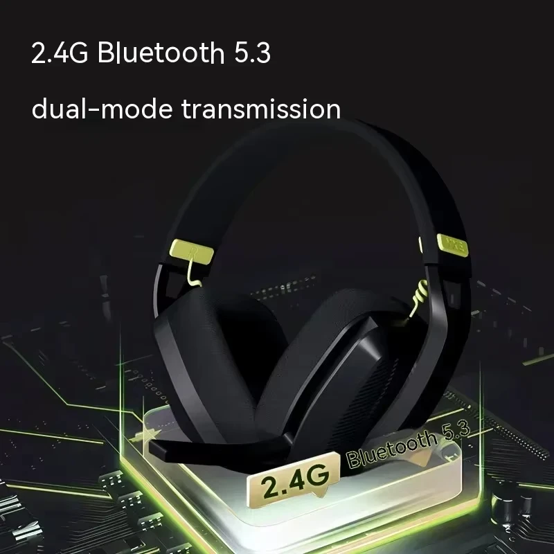 VGN VXE Sirene V1 Gaming Headset Bluetooth 5.3/2.4g Tri-Mode Lichtgewicht hoofdtelefoon Lage latentie Esports Op het hoofd gemonteerde headset Cadeau