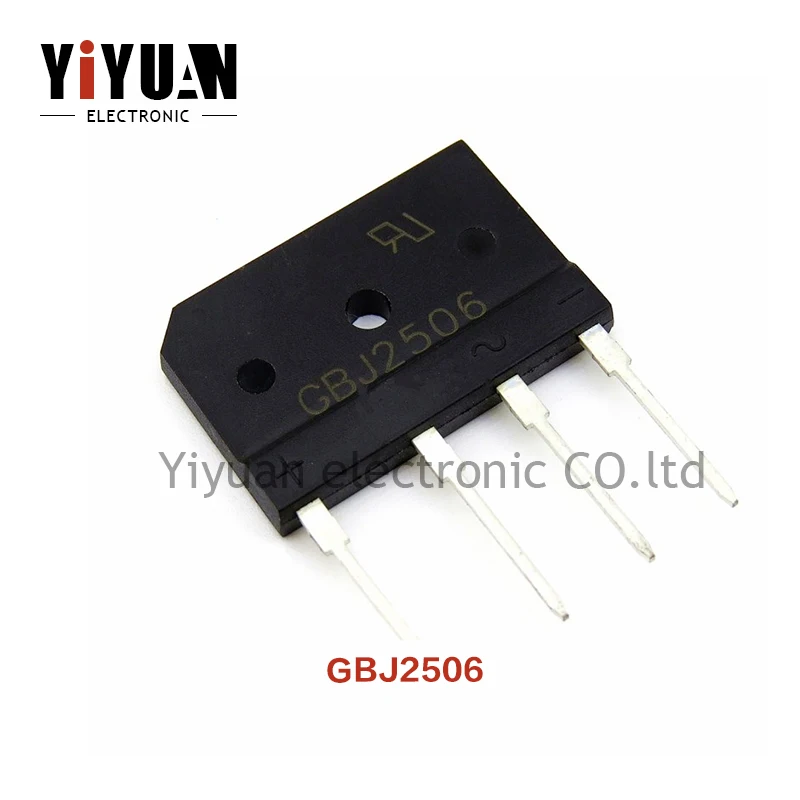 

10PCS NEW GBJ2506 25A 600V Rectifying bridge flat bridge of induction furnace
