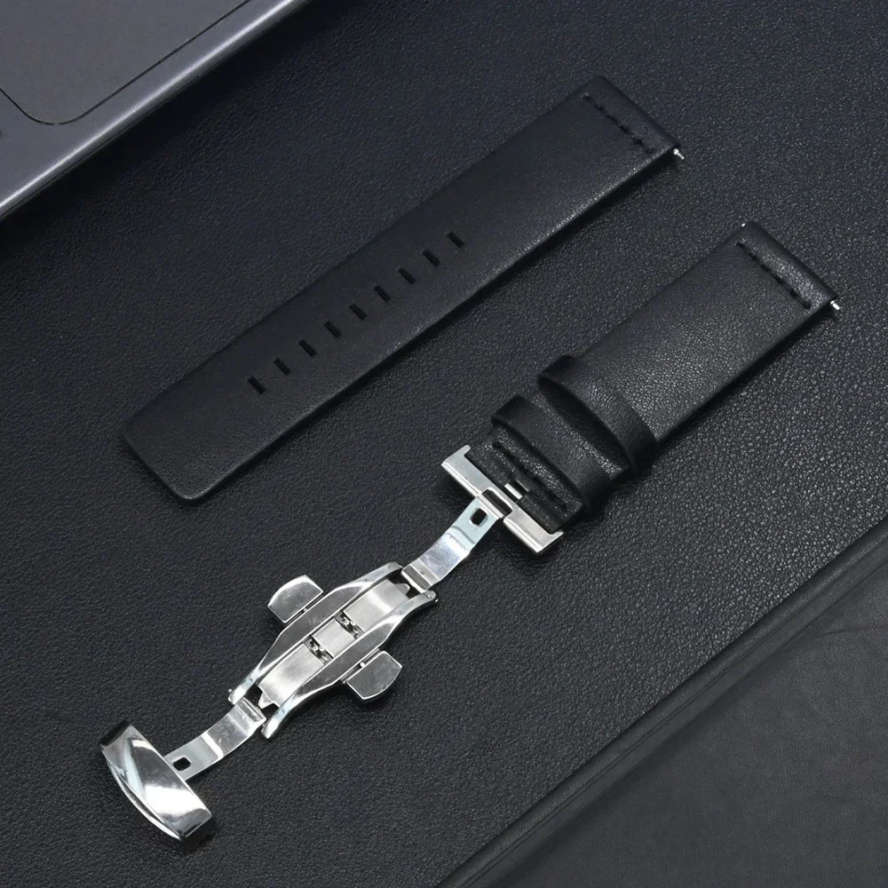 Pulseira de couro de liberação rápida, 20mm 22mm para huawei gt5pro gt4 46mm pulseira de relógio inteligente para samsung galaxy 7 6 5 4 44mm 40mm 6 clássico