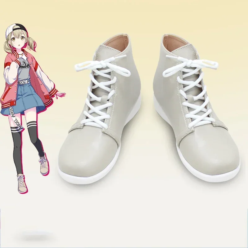 Azusawa Kohane Scarpe Cosplay Accessori da gioco Scarpe PU Stivali di carnevale di Halloween Puntelli Cosplay realizzati su misura