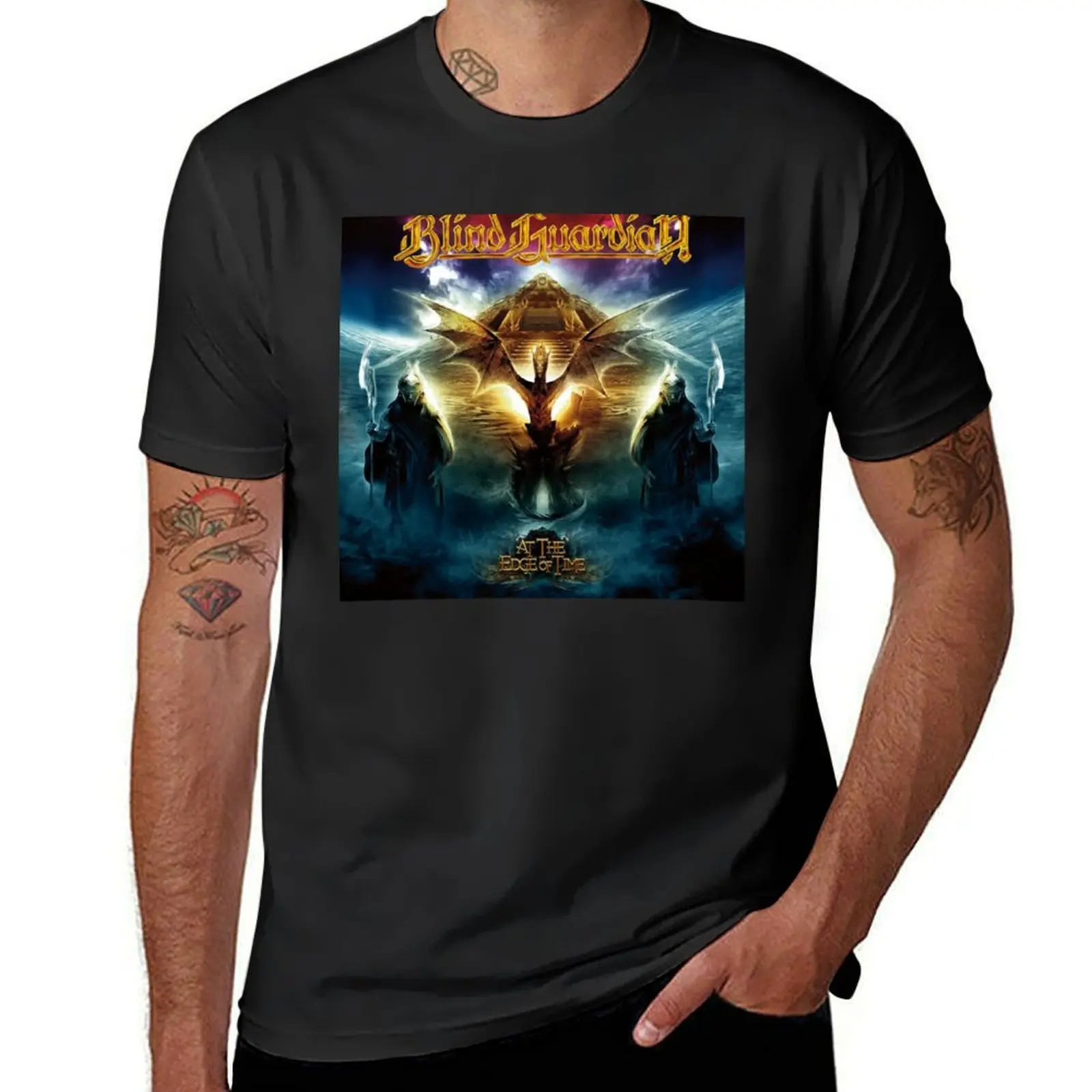 

Blind Guardian At the Edge of Time Album 2010 T-Shirt aesthetic clothes oversized plus size tops designer t shirt men